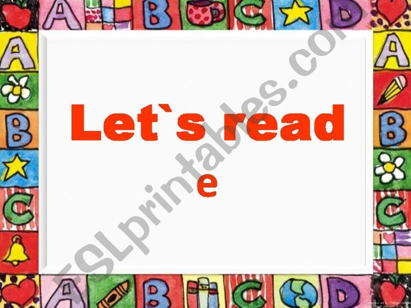 Let`s read:e powerpoint